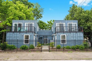 Exterior: Featuring modern design with sustainability in mind by eco-friendly materials and recycled elements of the home