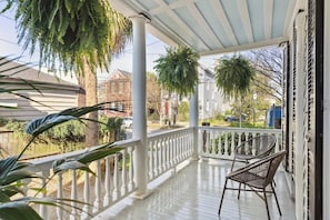 Plenty of room to relax on the outdoor porch