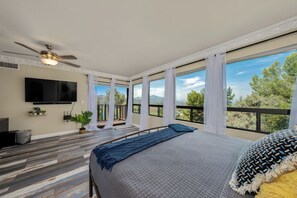 Sweeping Mountain View’s from the Second Story Master Bedroom