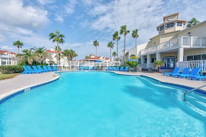 Refreshing oasis-style, heated pool overlooked by the Clubhouse