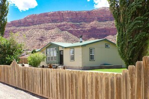 Fenced front yard