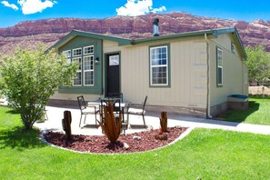 Front entry & patio