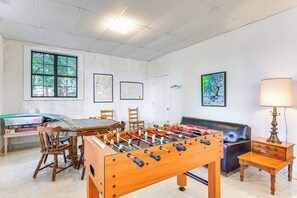 Game Room | Bumper Pool Table | Foosball Table | Children's Toys | Books