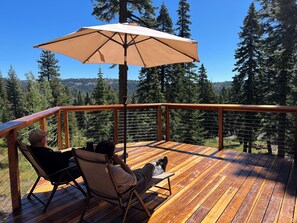 Great place to take in the views and the sounds of the seasonal brook.
