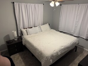 Bedroom #2 with a king size bed. 