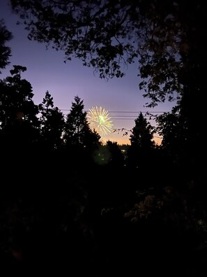 Watch the fireworks from the deck!