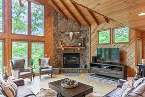 Living Room with Fireplace