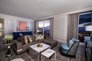 Remodeled Two Bedroom Bellagio Suite - Sitting Area.jpg