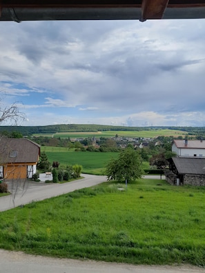 Vue depuis lâhĂ©bergement