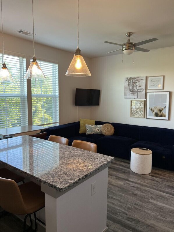 Living Room and Dining Room