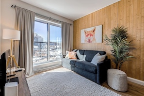 Living room with sofa bed
