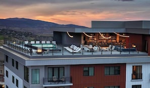 Rooftop Pool | Canyons Village Retreat in Park City, Utah by Luxus Vacation Properties