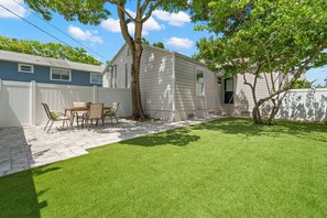 Spacious Private Yard with Back Door Access to Home