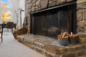 Wood Burning Fireplace