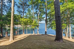 Backyard view.  Just steps to the water!