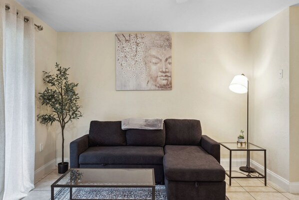 Living Room with Sofa Bed