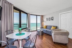 Dine, chill and relax while enjoying the view of the ocean