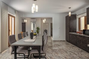 Kitchen and dining area