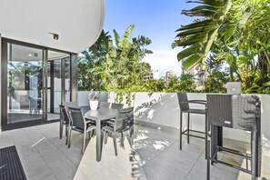 Enjoy your morning coffee in this spacious patio