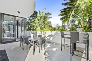 Enjoy your morning coffee in this spacious patio