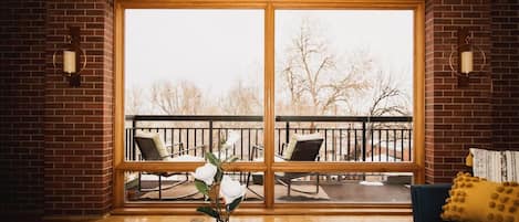 Large picture windows make the indoors feel like the outdoors!