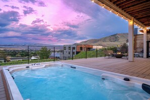 Relax in your own private 16ft swim spa