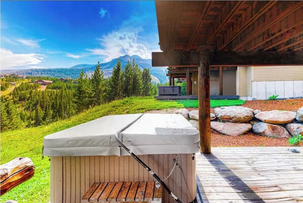 Deck with Hot Tub and Views