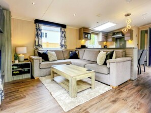 Living area | Pigeon Coo Lodge, Hamstead