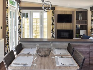Dining Area | Pigeon Coo Lodge, Hamstead