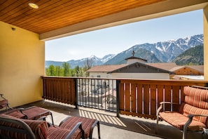 Enjoy skyline views as the mountains look back