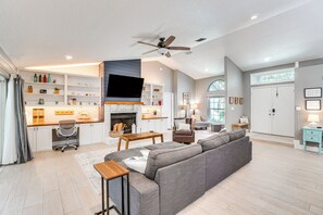Living Room | Free WiFi | Central A/C & Heating | Queen Sleeper Sofa
