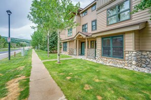 Townhome Exterior | Central Heating | Free WiFi | 1 Mi to Main Street