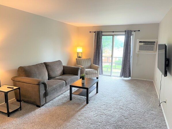 Living Room with 50" Smart TV