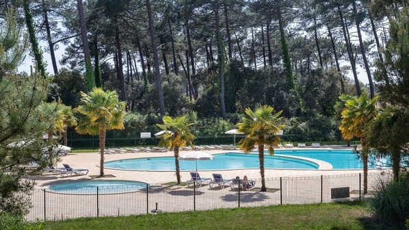 Get some sun in the outdoor pool.