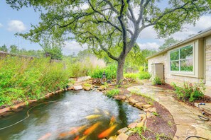 House Exterior | Koi Pond | Private Yard