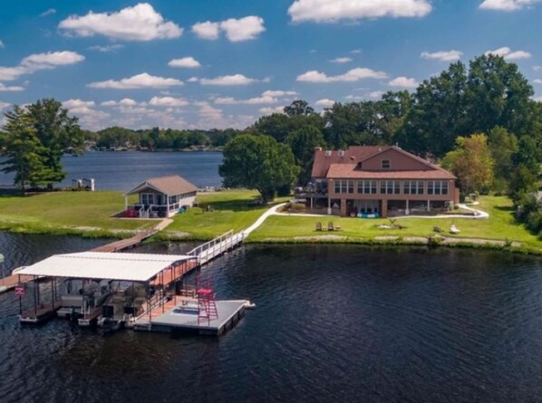 Ariel View From Lake