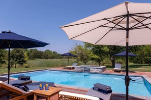 Waterfront pool and spa