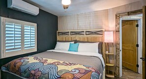 The three bedrooms are each equipped with a TV and mini-split for individual climate control.