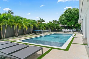 Step into the amazing luxe of our spacious pool retreat. #GreatLuxury 