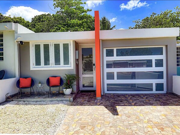Front of home.