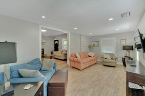 Cozy Den with Smart TV