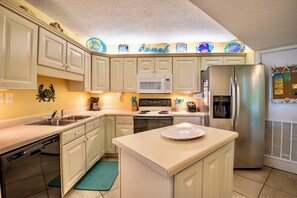 Delight in the convenience of the fully equipped kitchen