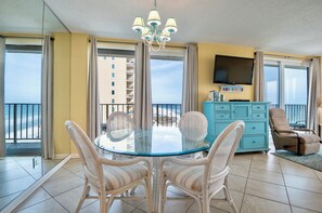 Dining table with seating for 4