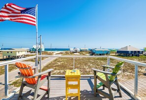 Sip morning coffee or lounge the day away on the sunny deck