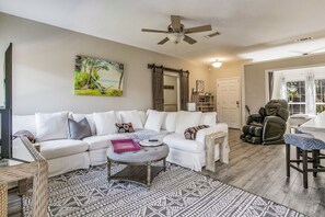 Comfortable main living area with open floor plan and room for the whole family.
