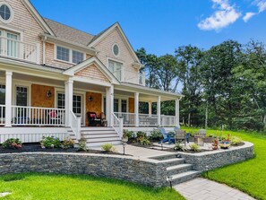 Colorful plantings welcome you and set the tone for your Cape vacation - 42 Julien Road Harwich Port Cape Cod - Red River Retreat - NEVR