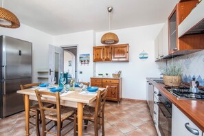 Kitchen and dining area