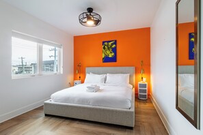 Vibrant and comfortable bedrooms.