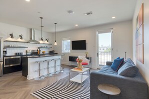 Living area off the balcony.