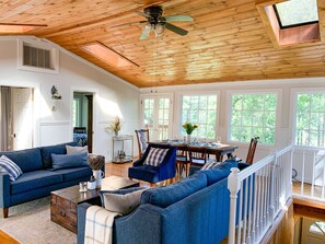 The Ivywood's open, bright, and light-filled living room is a favorite spot.